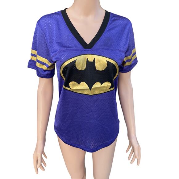 BATMAN Perforated Jersey Women Sz S Slightly used - Picture 1 of 6